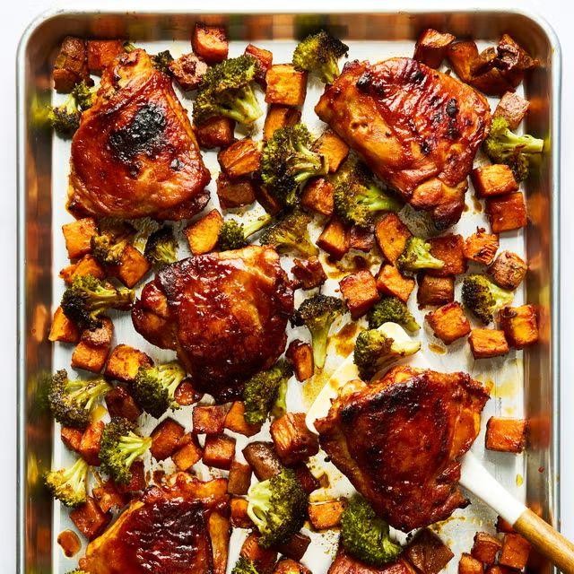 One-Pan BBQ Chicken and Sweet Potato