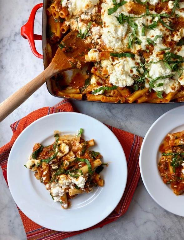 One-Pan Baked Ziti with Sausage