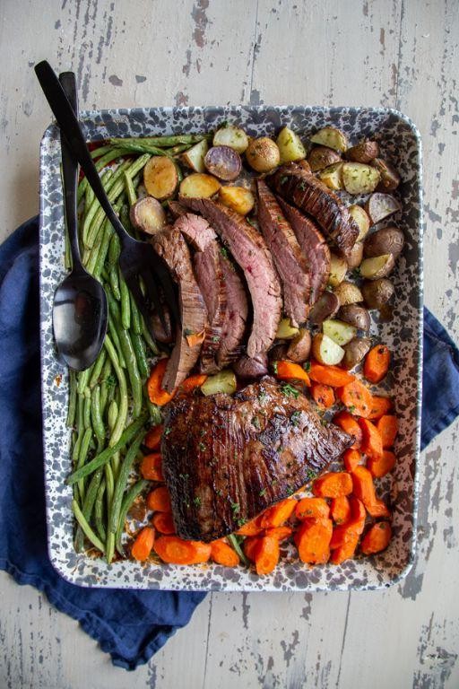 One-Pan Flank Steak and Vegetables