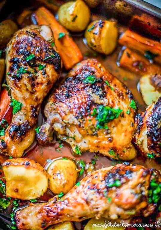 One-Pan Honey Garlic Chicken Thighs