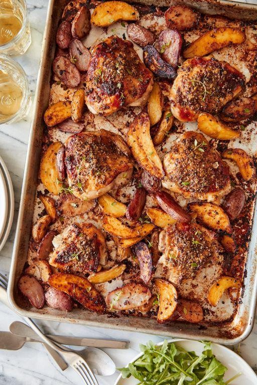 One-Pan Honey Mustard Chicken and Potatoes