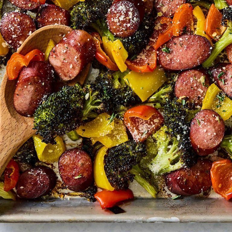 One-Pan Sausage and Veggies
