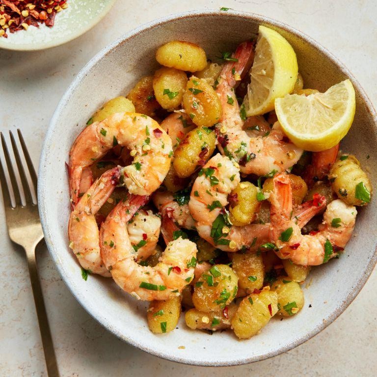One-Pot Shrimp and Gnocchi