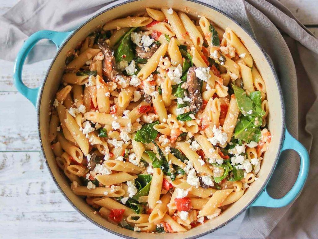 One-Pot Spinach and Feta Penne