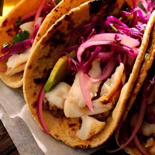 Ono Fish Tacos with Spicy Slaw