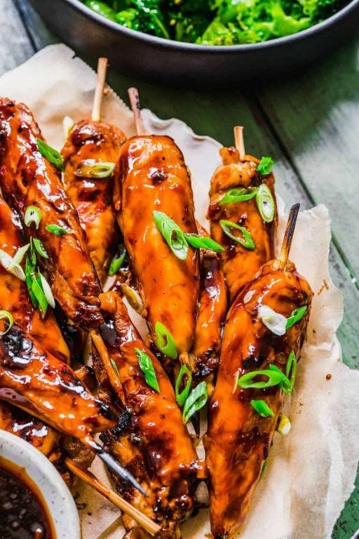 Ono Skewers with Teriyaki Glaze