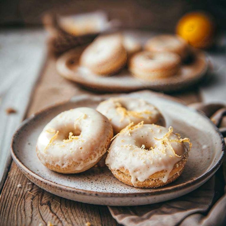 Orange Blossom Glazed Donuts