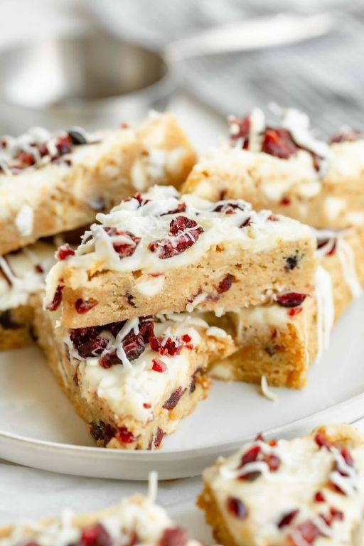Orange Cranberry White Chocolate Bars