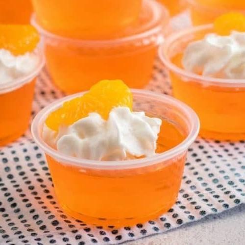 Orange Creamsicle Jello Squares