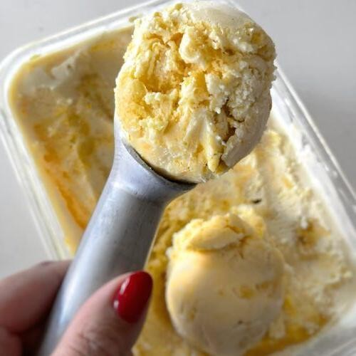 Orange Curd and Vanilla Bean Ice Cream