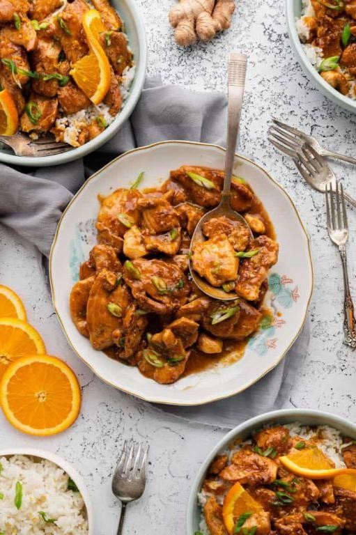 Orange Ginger Marinated Fried Chicken