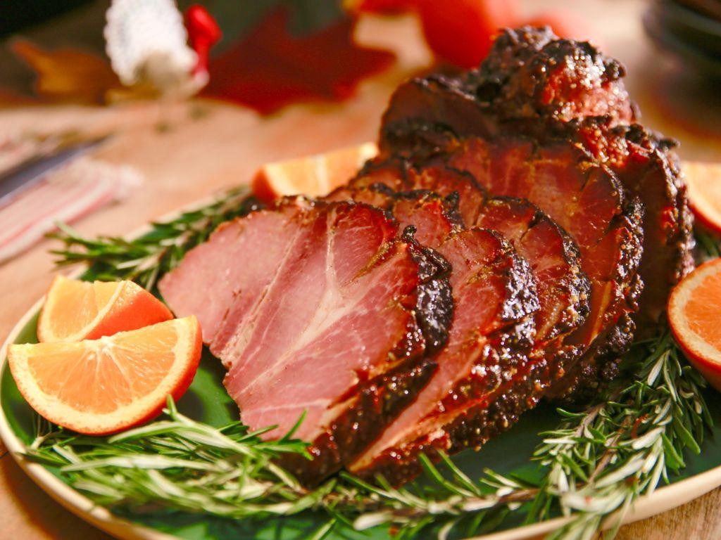 Orange Marmalade Glazed Ham
