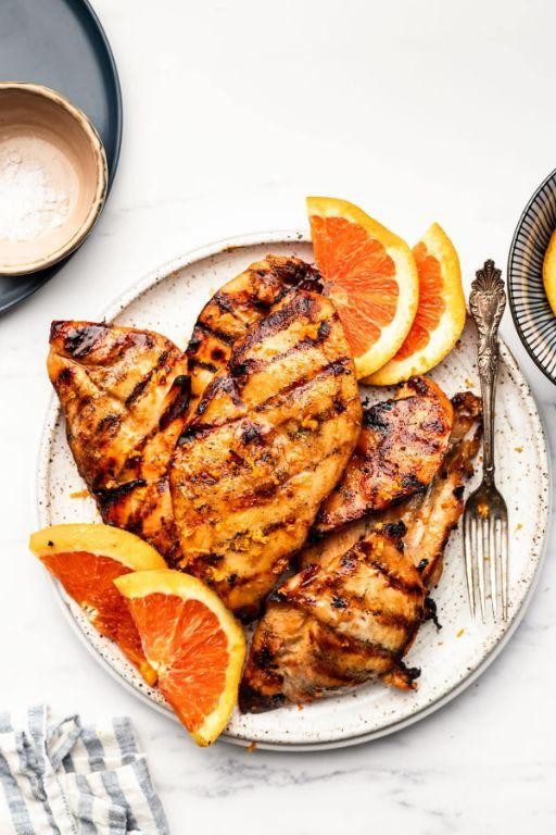Orange Pulp Marinade for Grilled Chicken