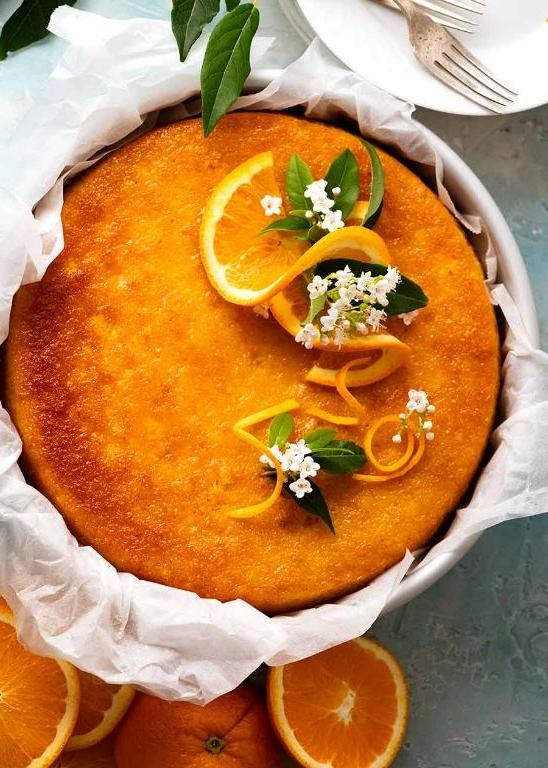 Orange Pulp and Almond Cake