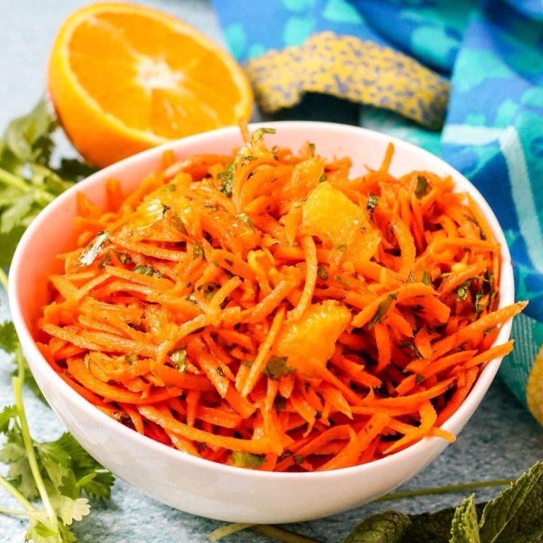 Orange Pulp and Carrot Salad