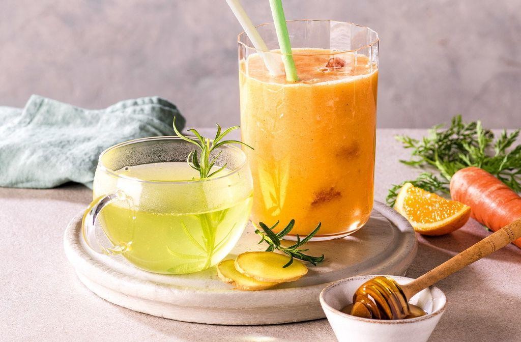 Orange Pulp and Ginger Tea