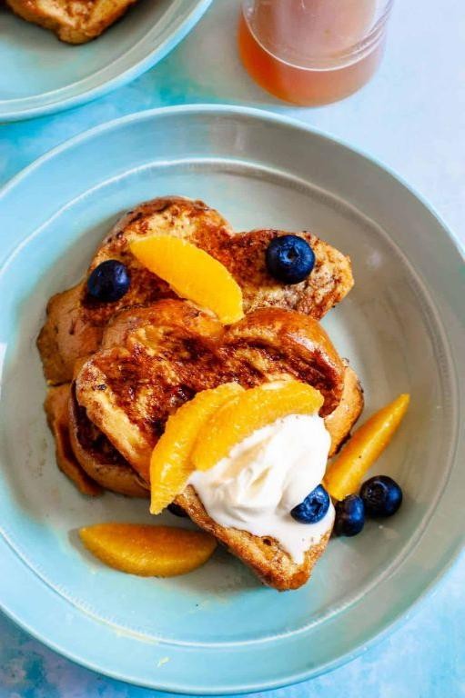 Orange Zest Challah French Toast Delight