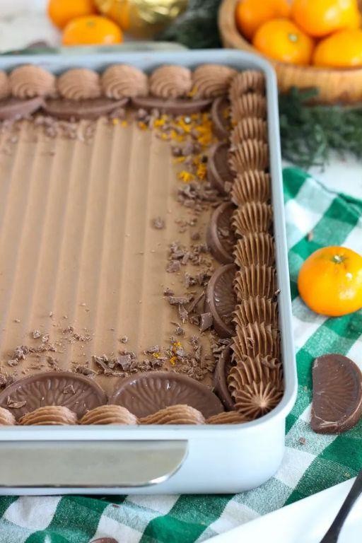 Orange-Infused Chocolate Sheet Cake with Zest