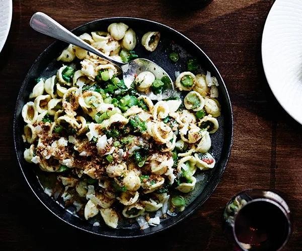Orecchiette with Anchovy, Garlic, and Parsley