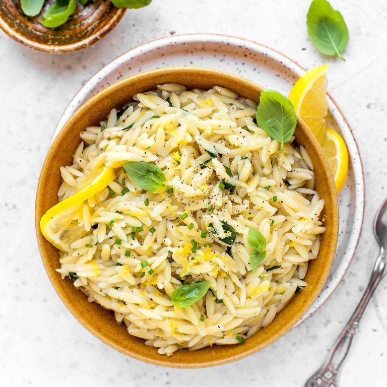 Orzo with Lemon Zest and Fresh Herbs