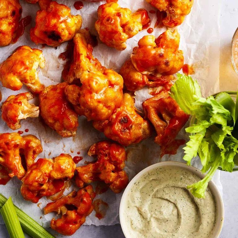 Oven-Baked Cauliflower Buffalo Wings
