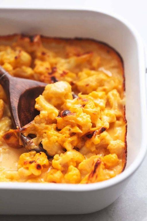 Oven-Baked Cauliflower Mac and Cheese