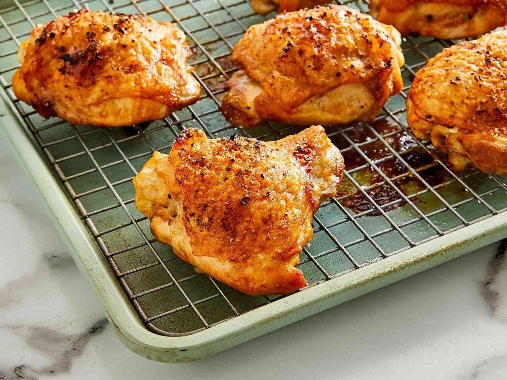 Oven-Baked Crispy Chicken Thighs