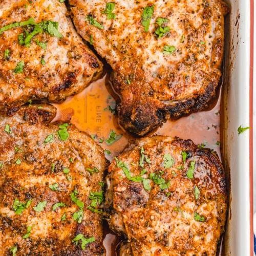 Oven-Baked Ranch Pork Chops