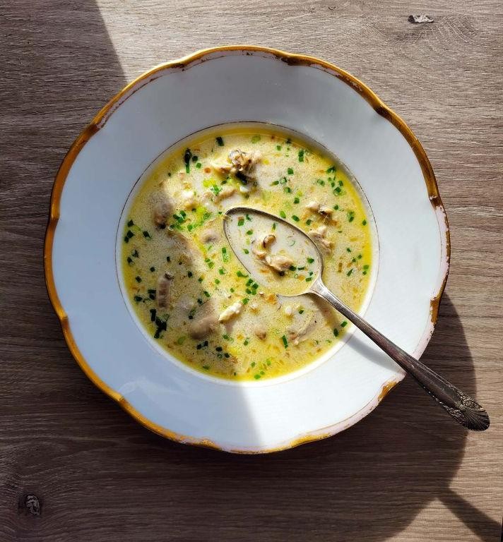 Oyster Stew with Fresh Herbs
