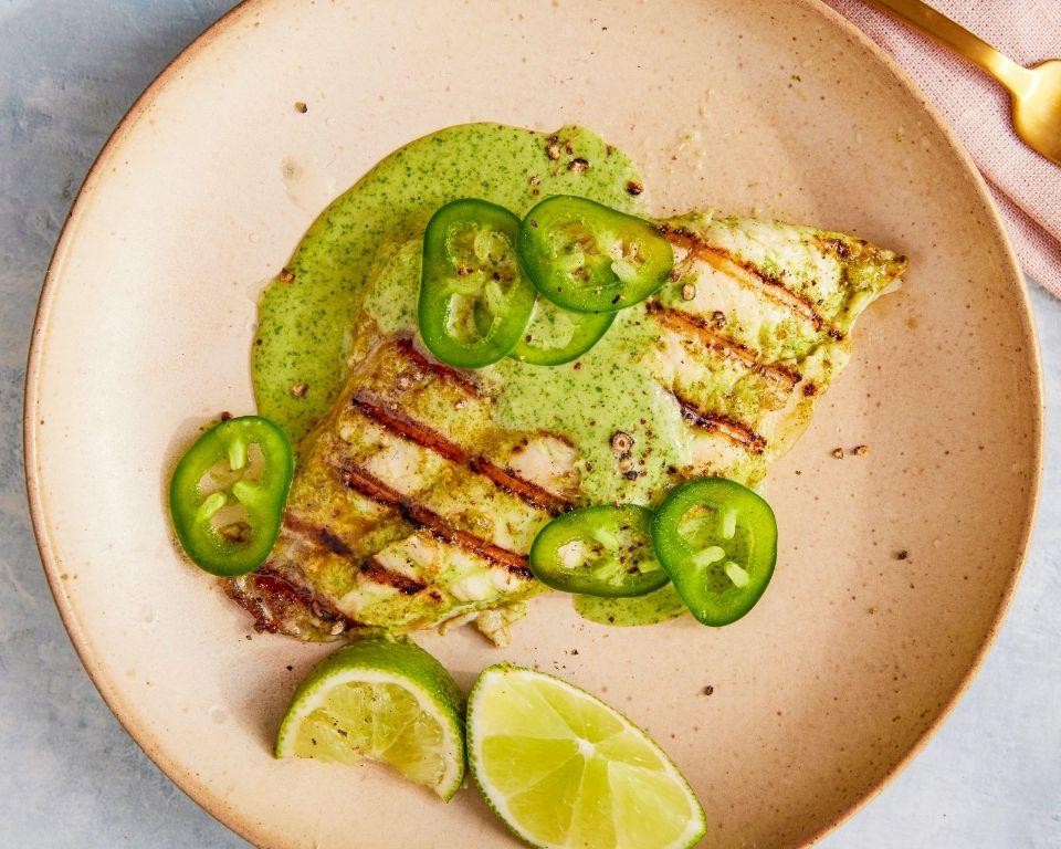 Pan Seared Red Snapper with Ginger Lime Sauce