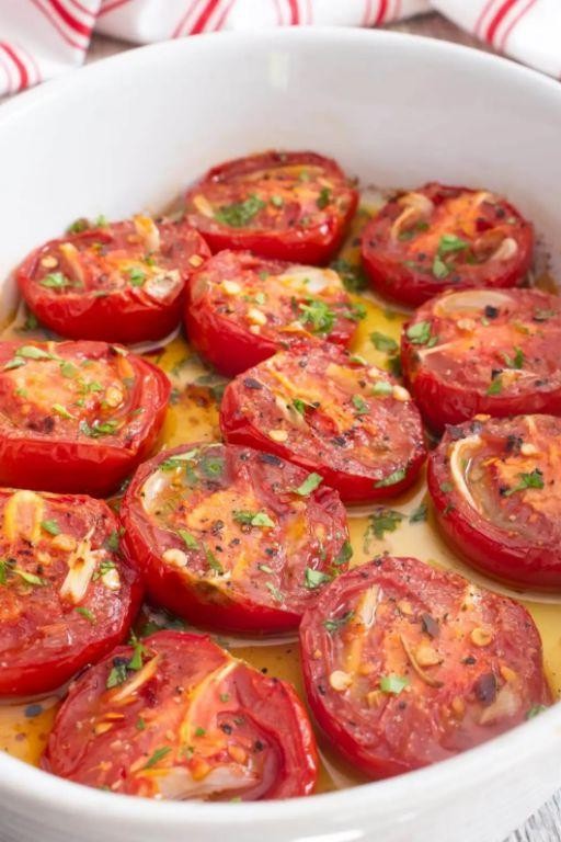 Pan-Roasted Campari Tomatoes with Garlic