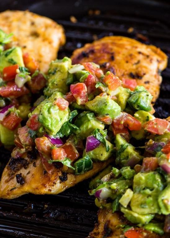 Pan-Seared Chicken with Avocado Salsa