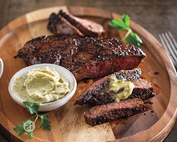 Pan-Seared Sirloin with Garlic Butter
