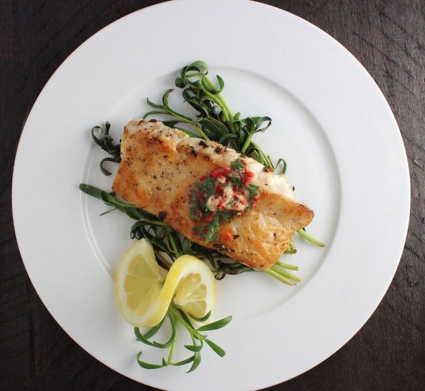 Pan-Seared Snapper with Garlic Butter