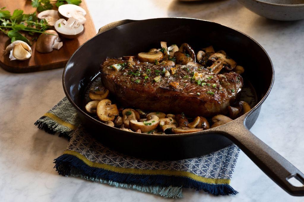 Pan-Seared Steak with Herb-Infused Compound Butter