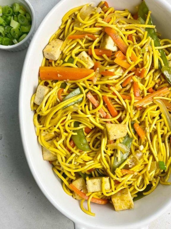 Pancit Canton with Tofu and Vegetables