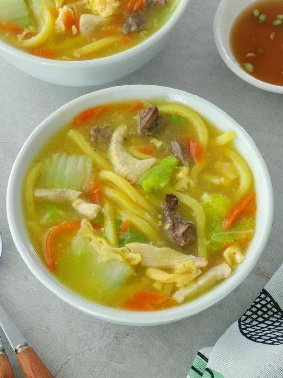 Pancit Lomi with Thick Egg Noodles
