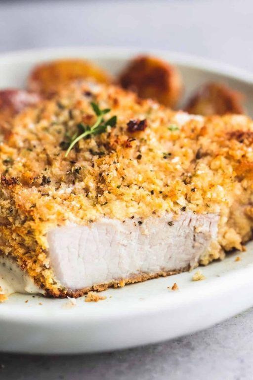 Panko Crusted Ranch Pork Chops