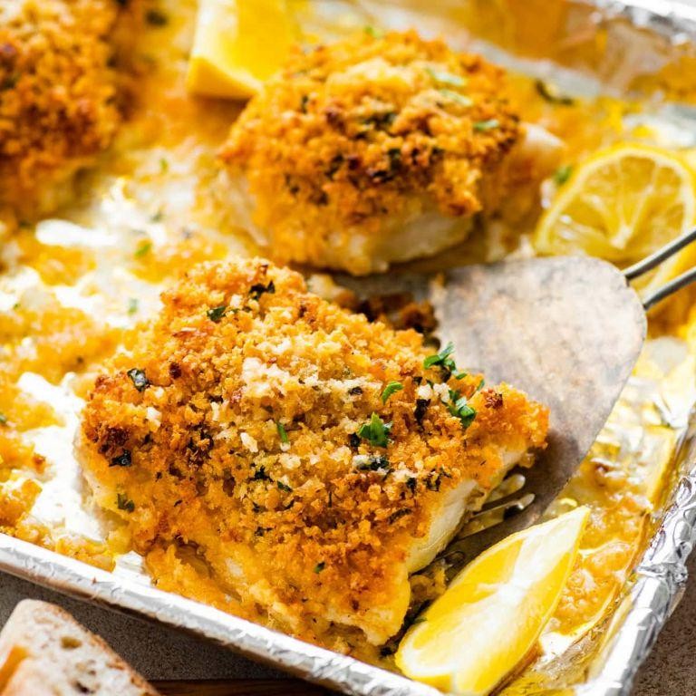 Panko-Crusted Baked Black Cod