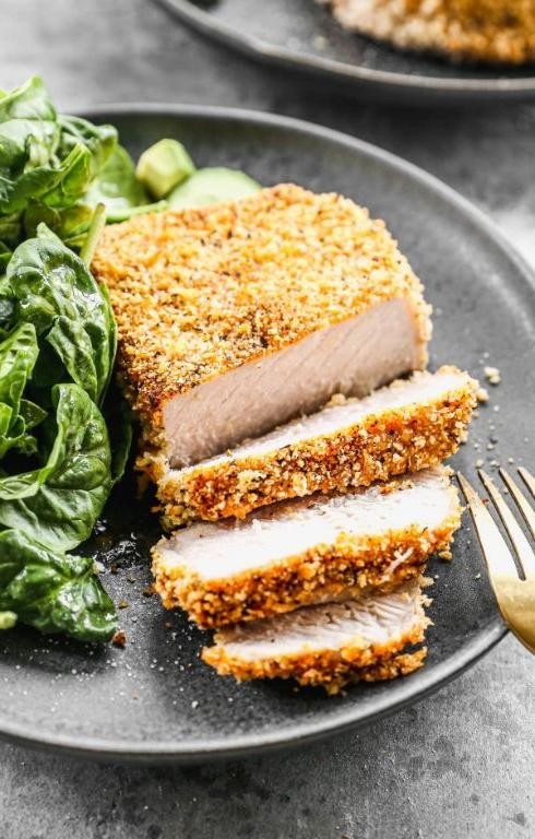 Panko-Crusted Baked Pork Chops