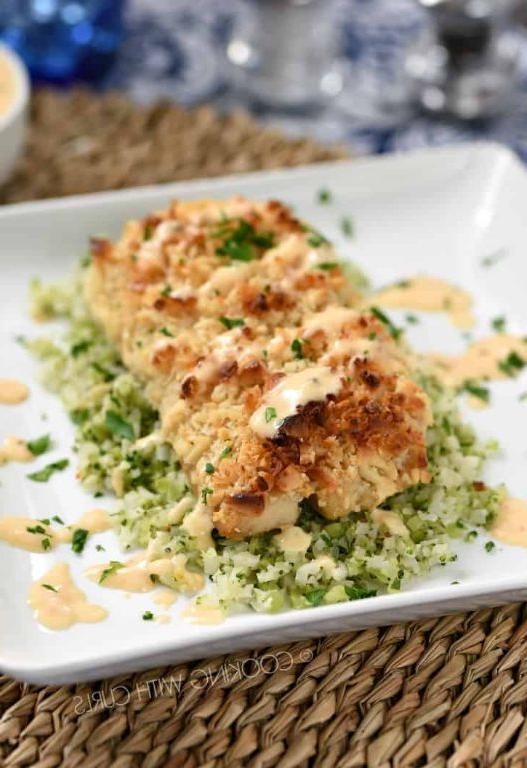 Panko-Crusted Mahi Mahi with Sweet Chili Sauce