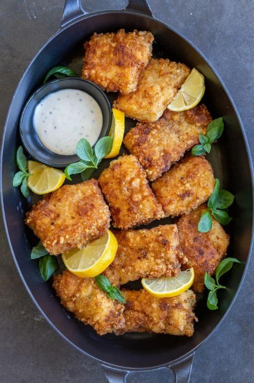 Panko-Crusted Wahoo Fillets