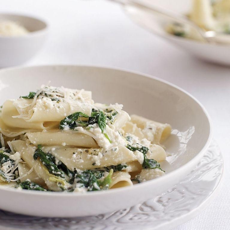 Pappardelle with Spinach and Ricotta