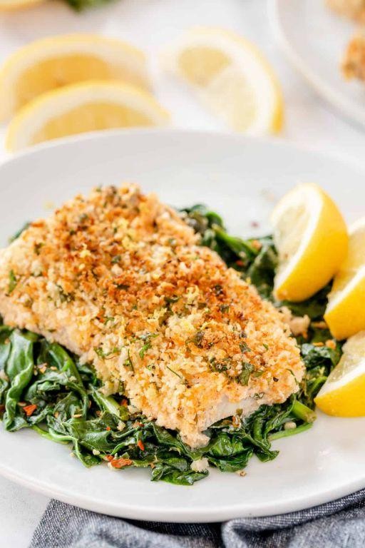 Parmesan Basil Baked Cod Fillets