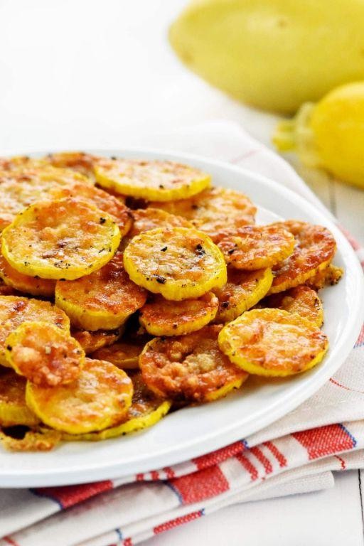Parmesan Crusted Baked Yellow Squash