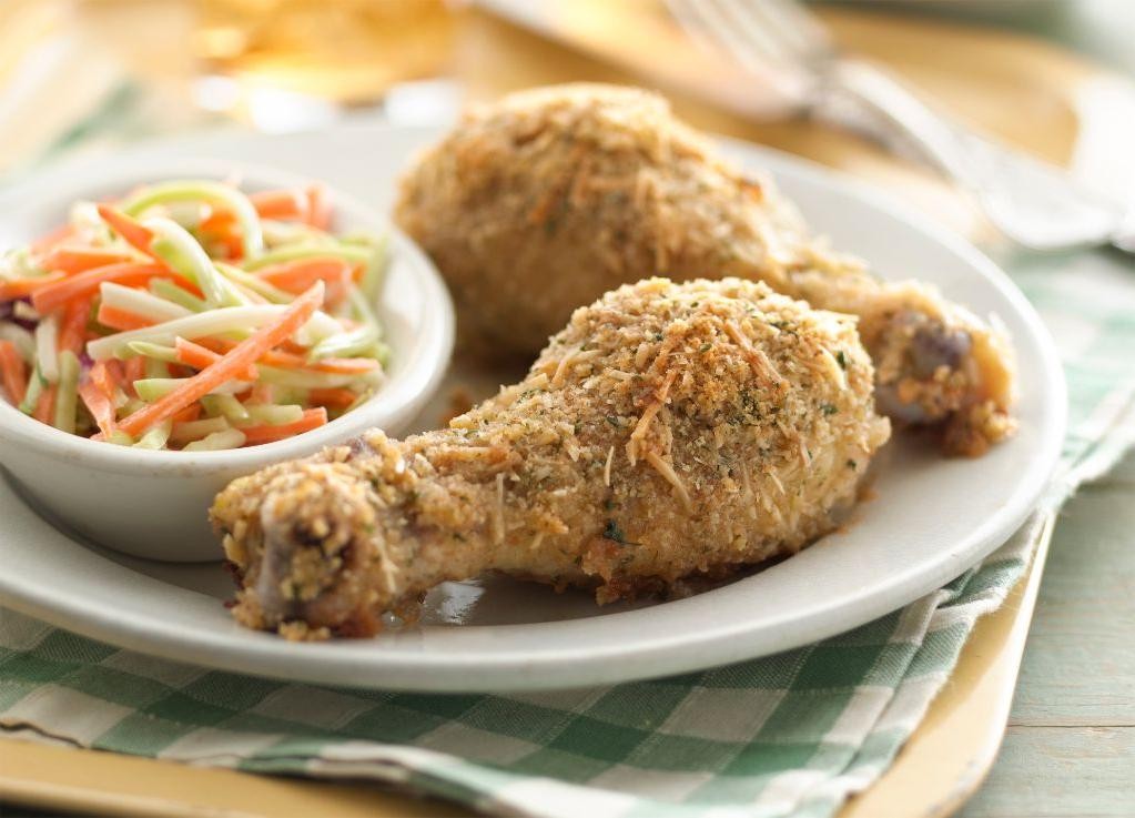 Parmesan Crusted Chicken Legs