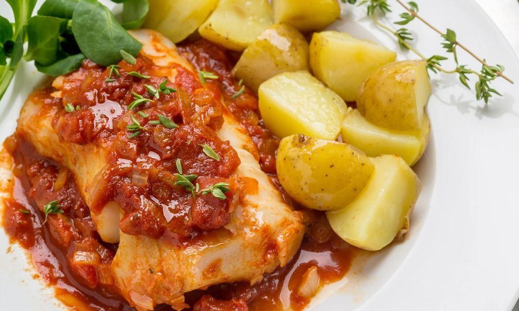 Parmesan Crusted Cod with Tomato Salsa