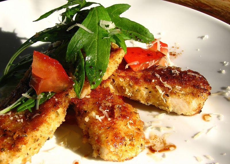 Parmesan Crusted Crappie with Roasted Vegetables