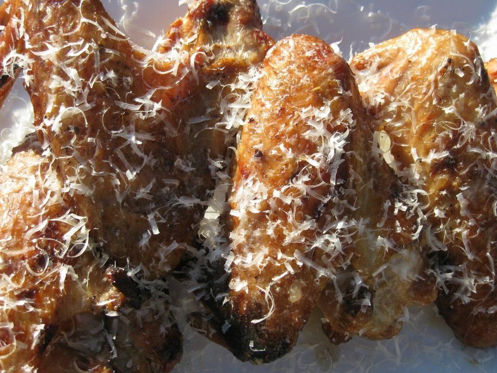 Parmesan Garlic Fried Turkey Wings
