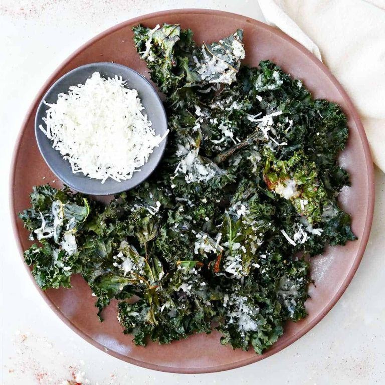 Parmesan Roasted Kale Chips
